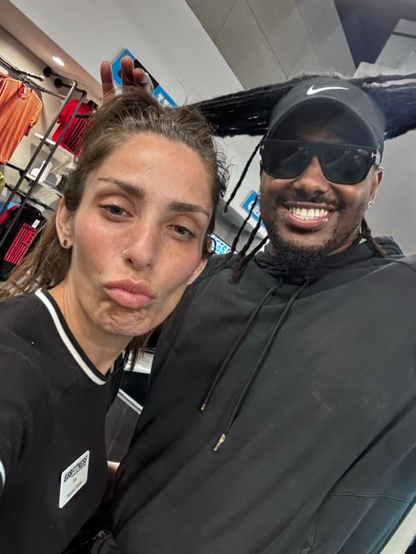 Sca with client after workout